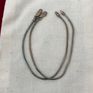 Two silver bracelets